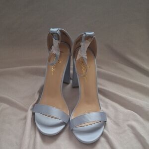 Lulu's Light Blue Strappy Heels